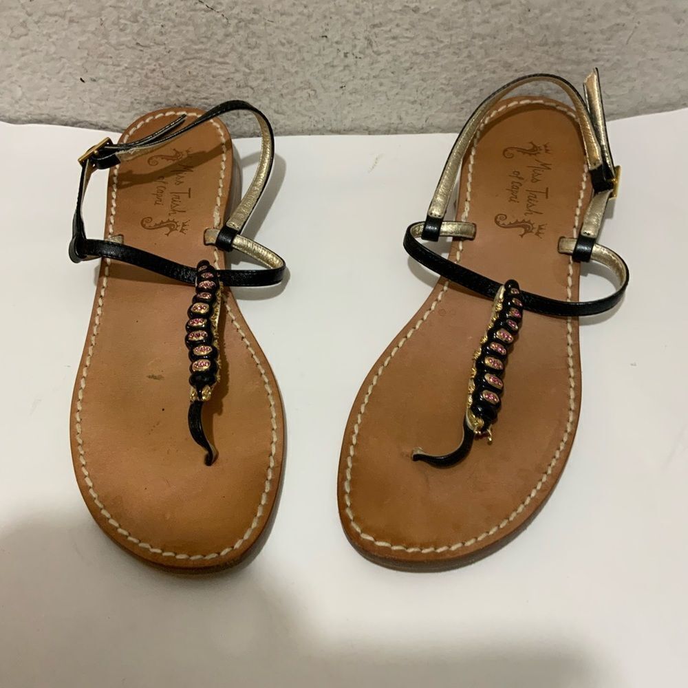 Miss Trish of Capri jeweled Made in Italy 39 SANDAL